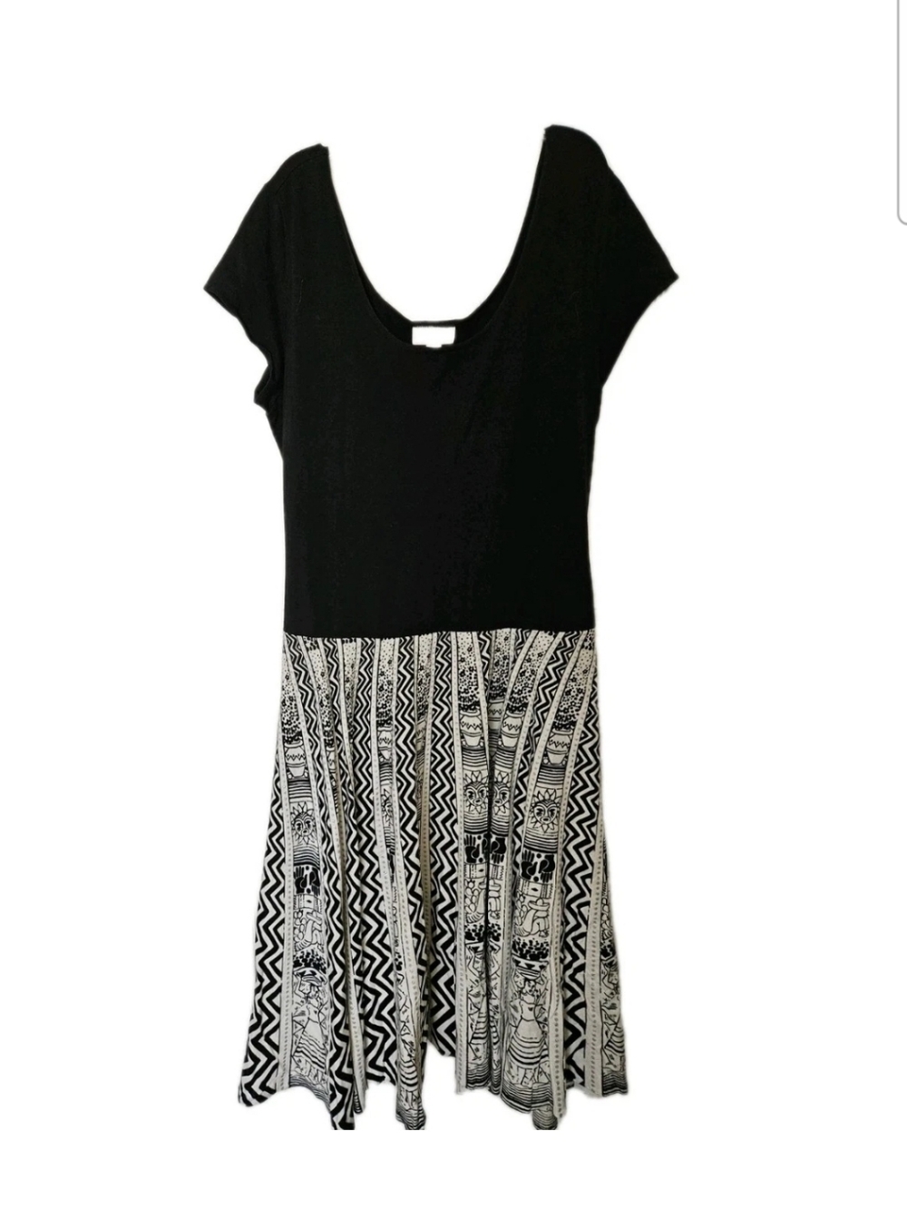 Coldwater Creek Women's Fit And Flare Capped Sleeved Dress Size 16